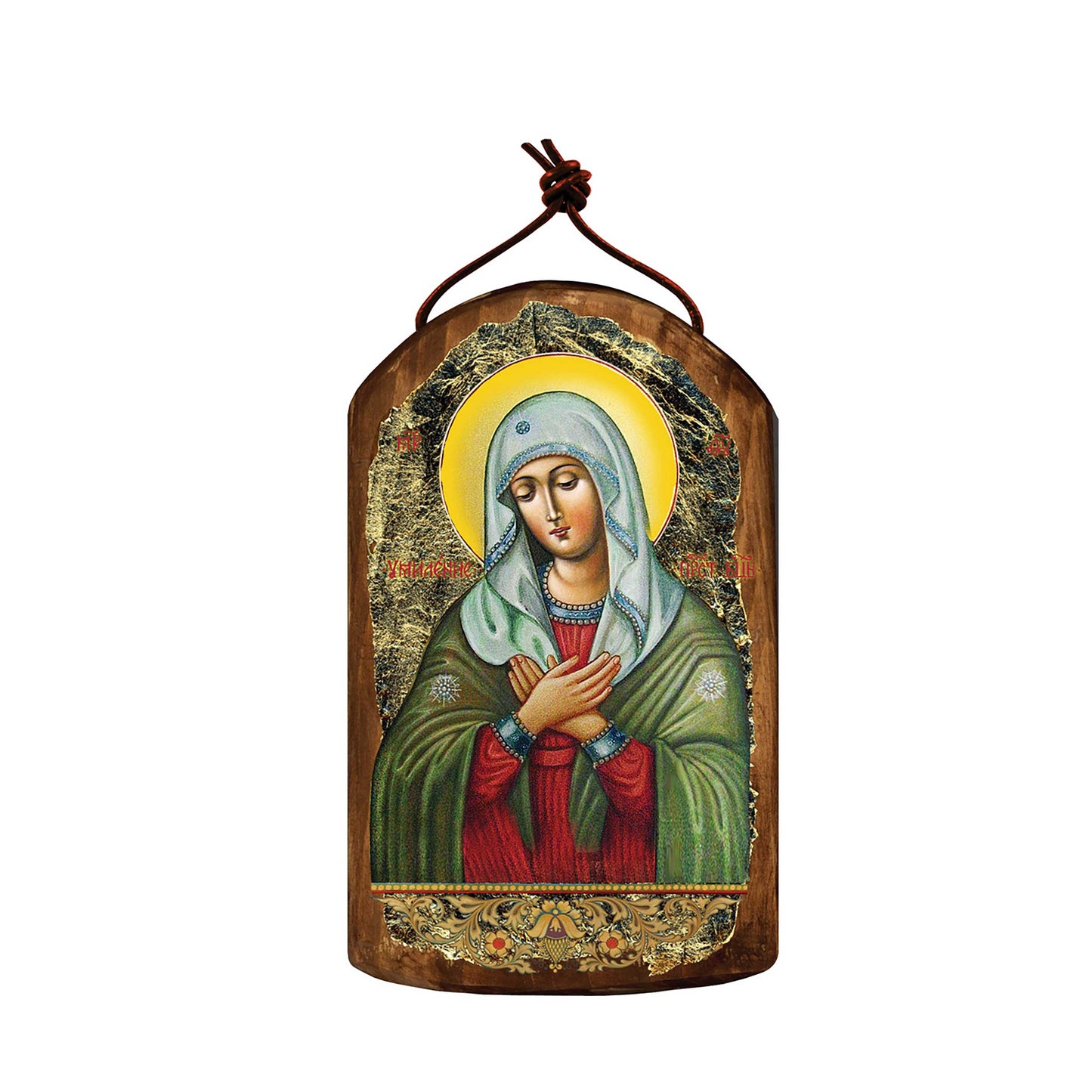 The Mother of God Tenderness Religious Orthodox Sacred Icon Ornament - Inspirational Icon Decor - 87012