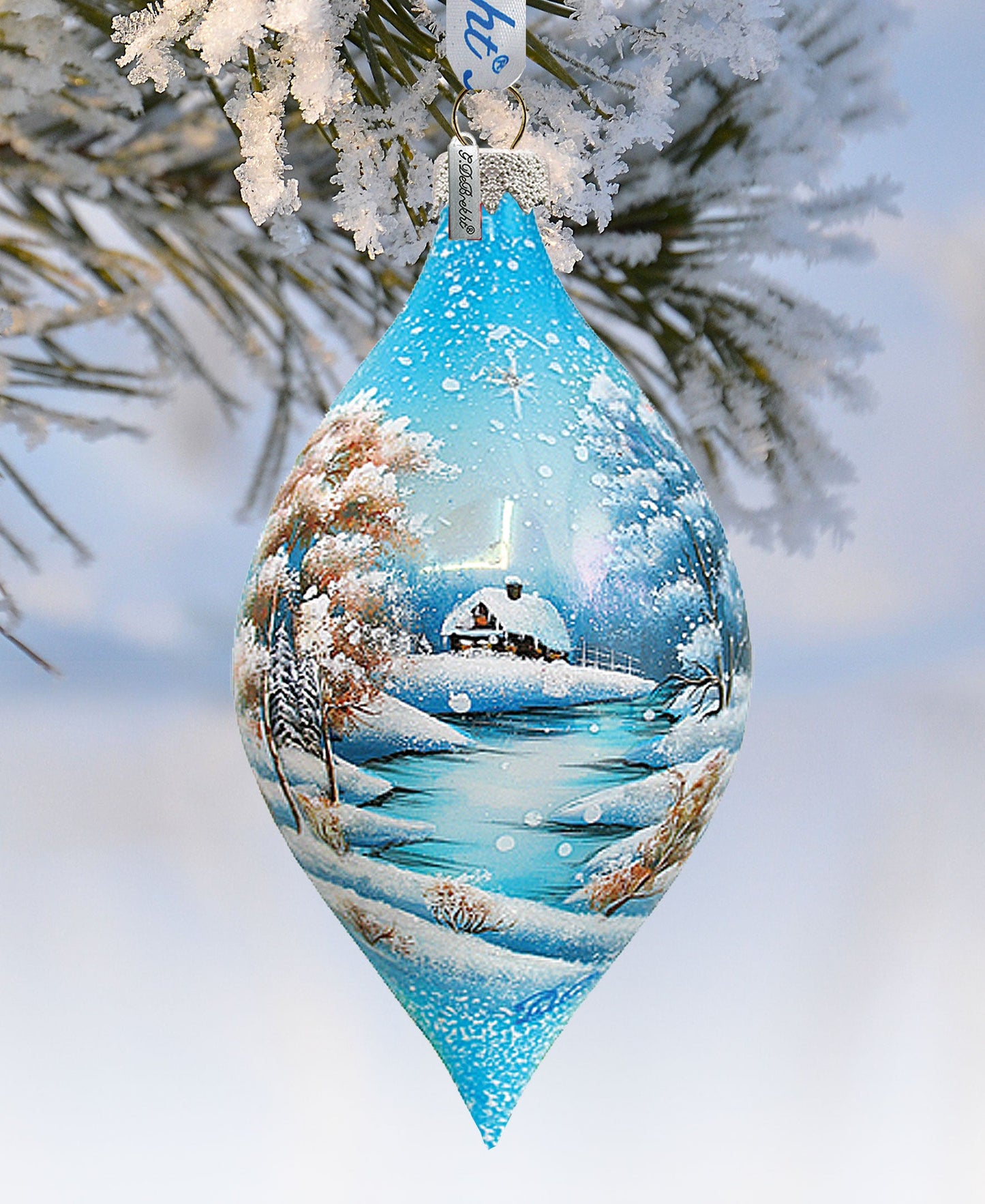 Wonderland Drop Glass Ornament by G. DeBrekht - Christmas Décor - 74170