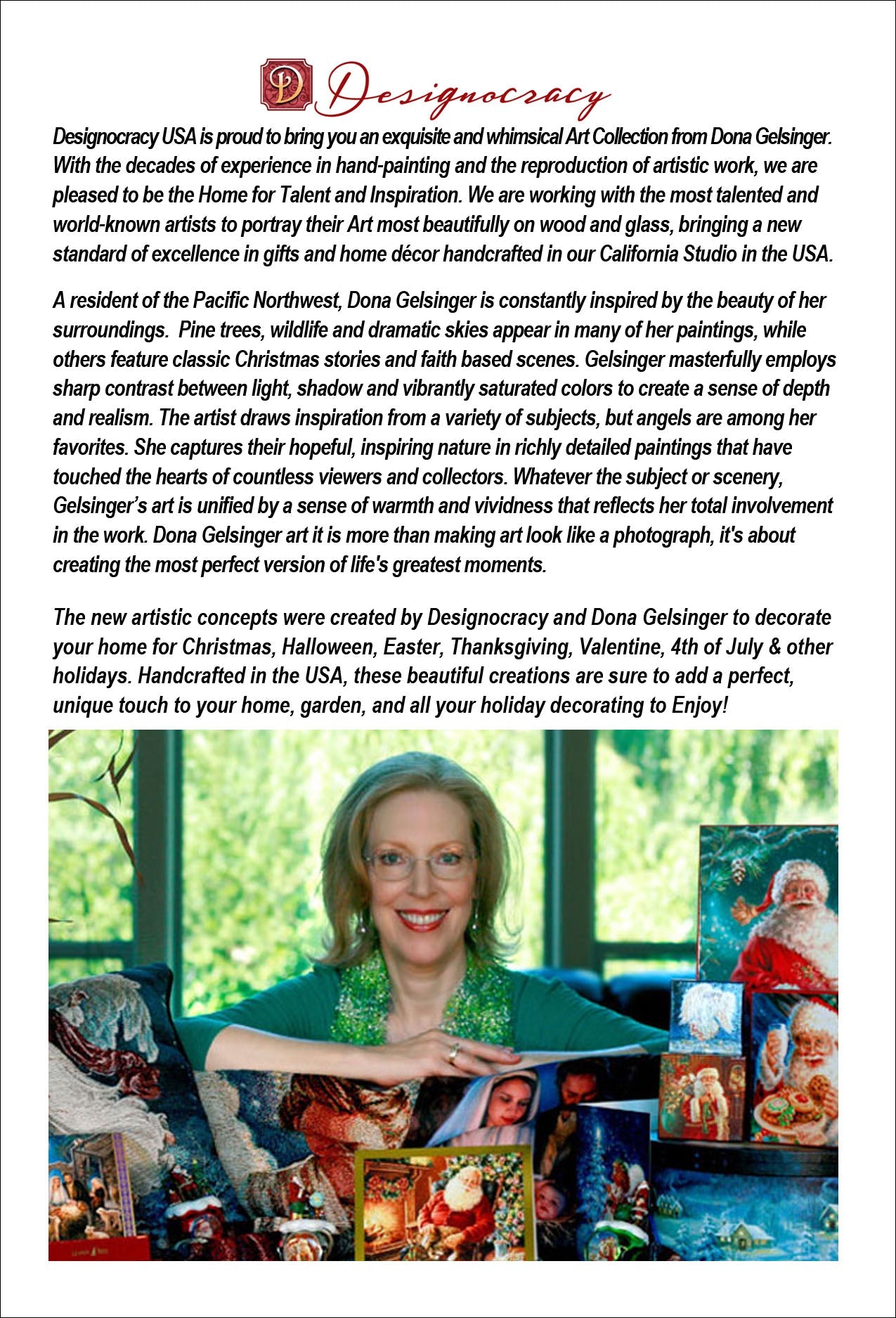 Little Christmas Joy Wooden Ornaments by Gelsinger - Nativity Holiday Decor - 8021118-1622