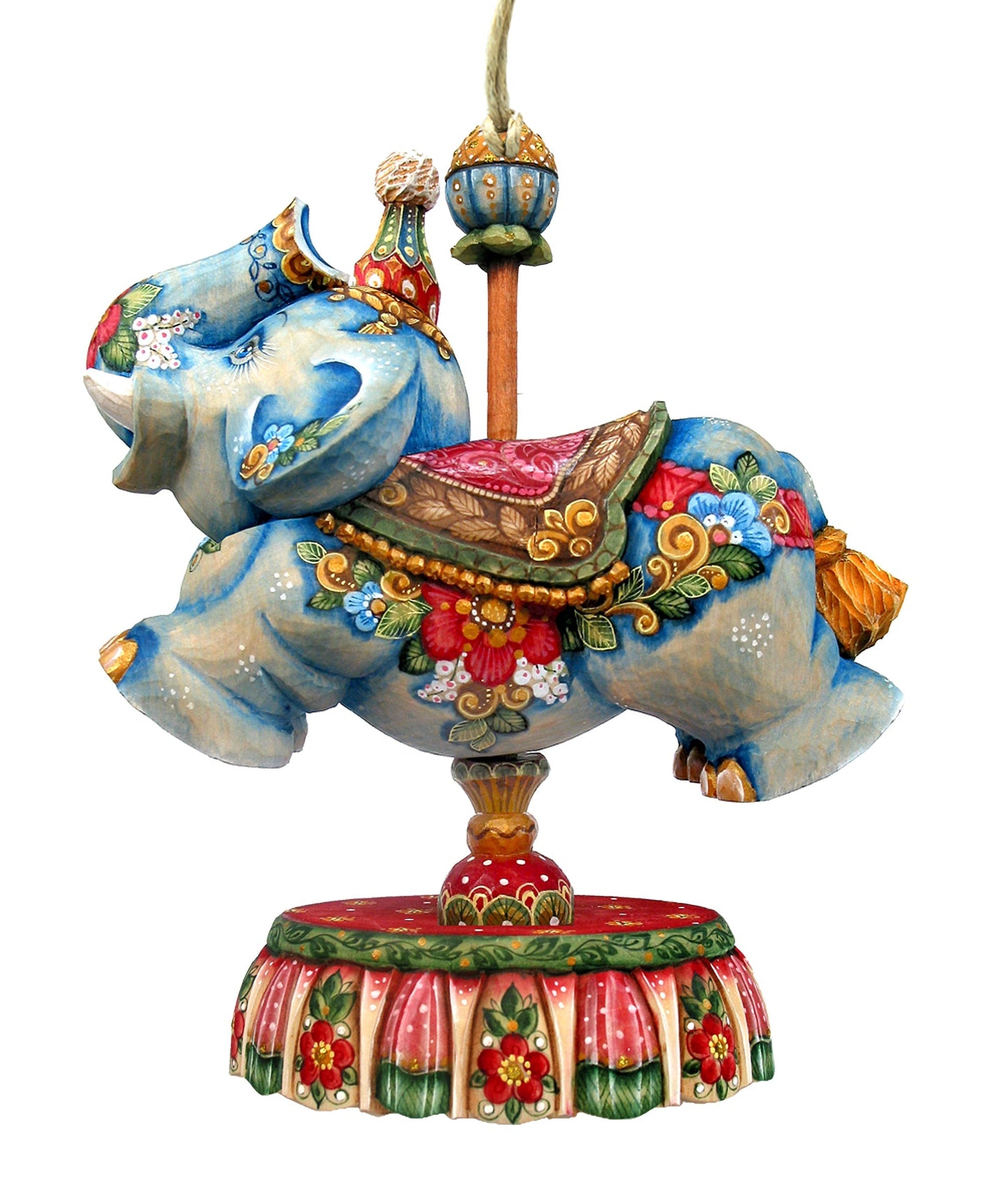 Carousel Elephant Christmas Holiday Door Decor by G. DeBrekht - Carousel Holiday Decor - 8114043H