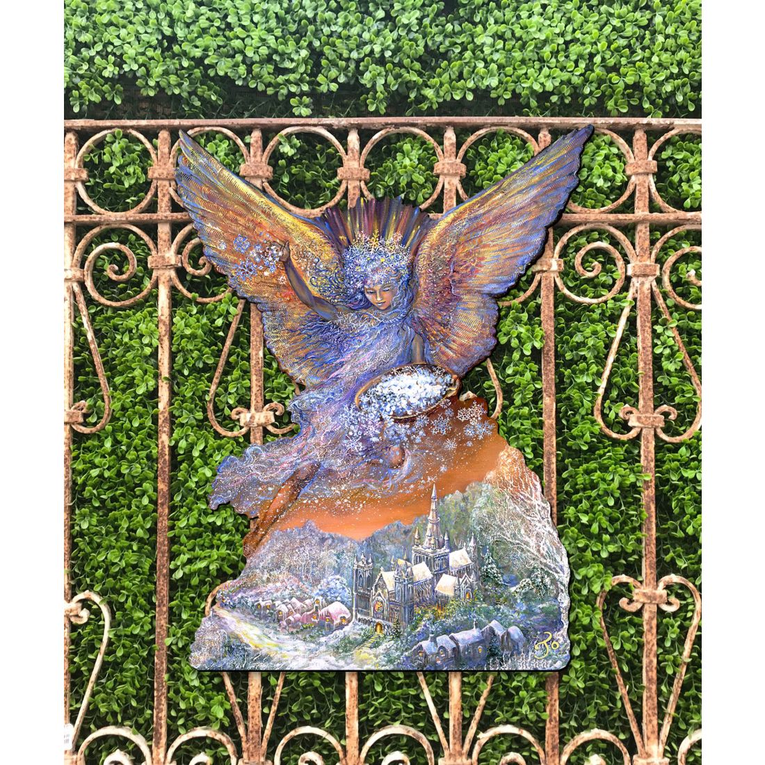 Snow Angel Holiday Door Decor by Josephine Wall - Christmas Decor - 842131H-JW