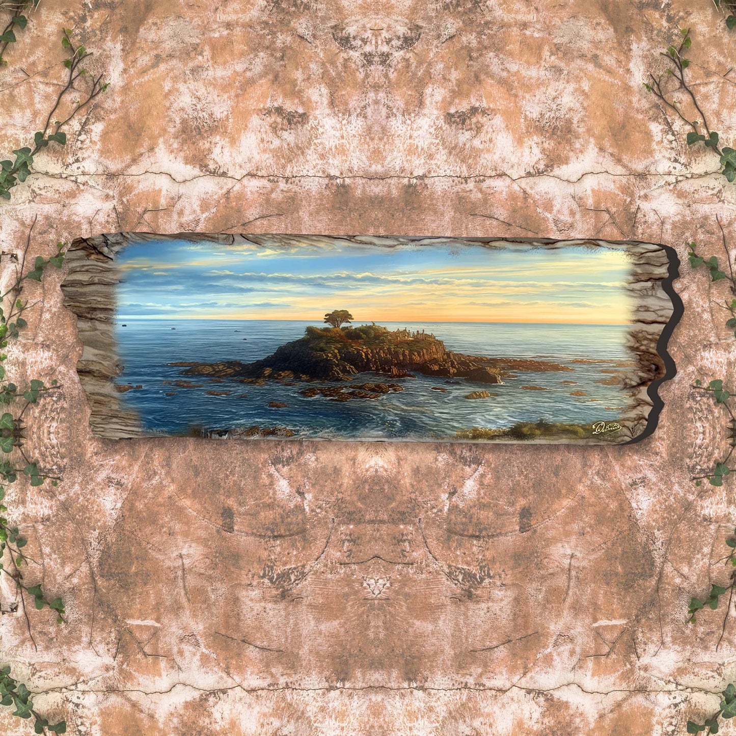 Ocean View Wooden Wall Art by G. DeBrekht Coastal Decor - 8491104W