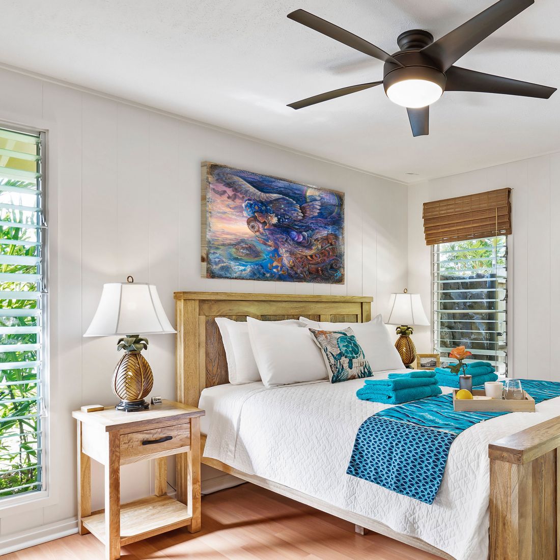 Queen of the Night Fantasy Wooden Wall Art by Josephine Wall - Fantasy Decor - 852127-JW