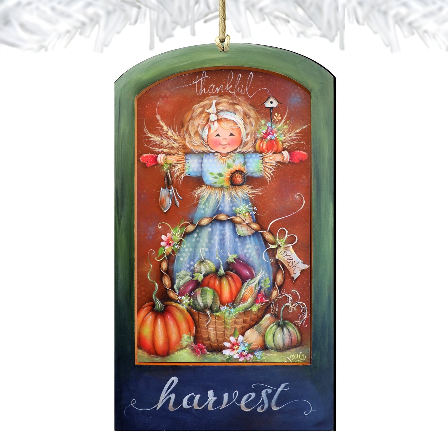 Thankful Harvest Wooden Ornaments by Jamie Mills-Price Thanksgiving Decor - 8611076-MP