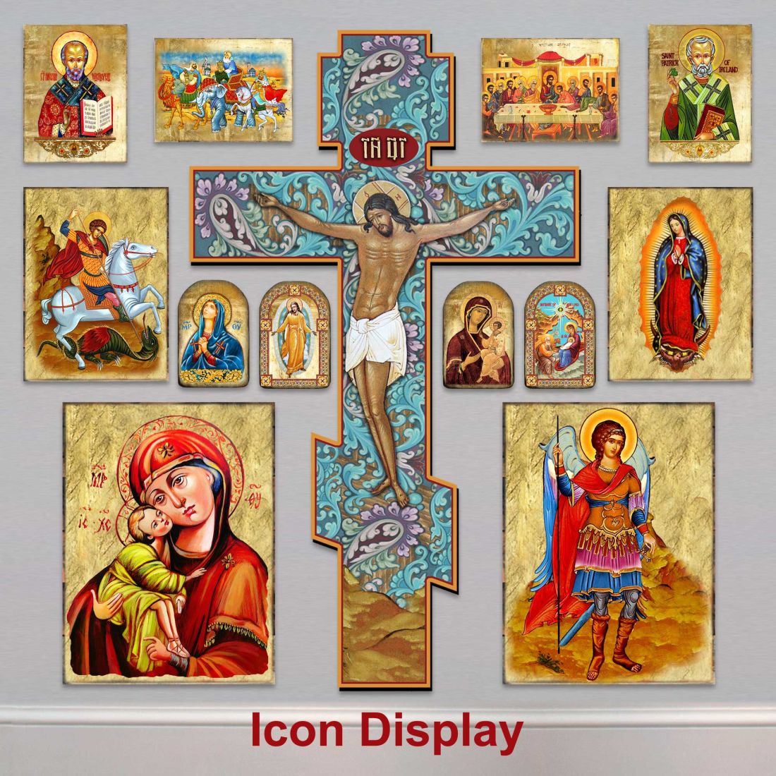 Lady of Guadalupe Filigree Wooden Cross by Museum Icons - Inspirational Icon Decor - 88432