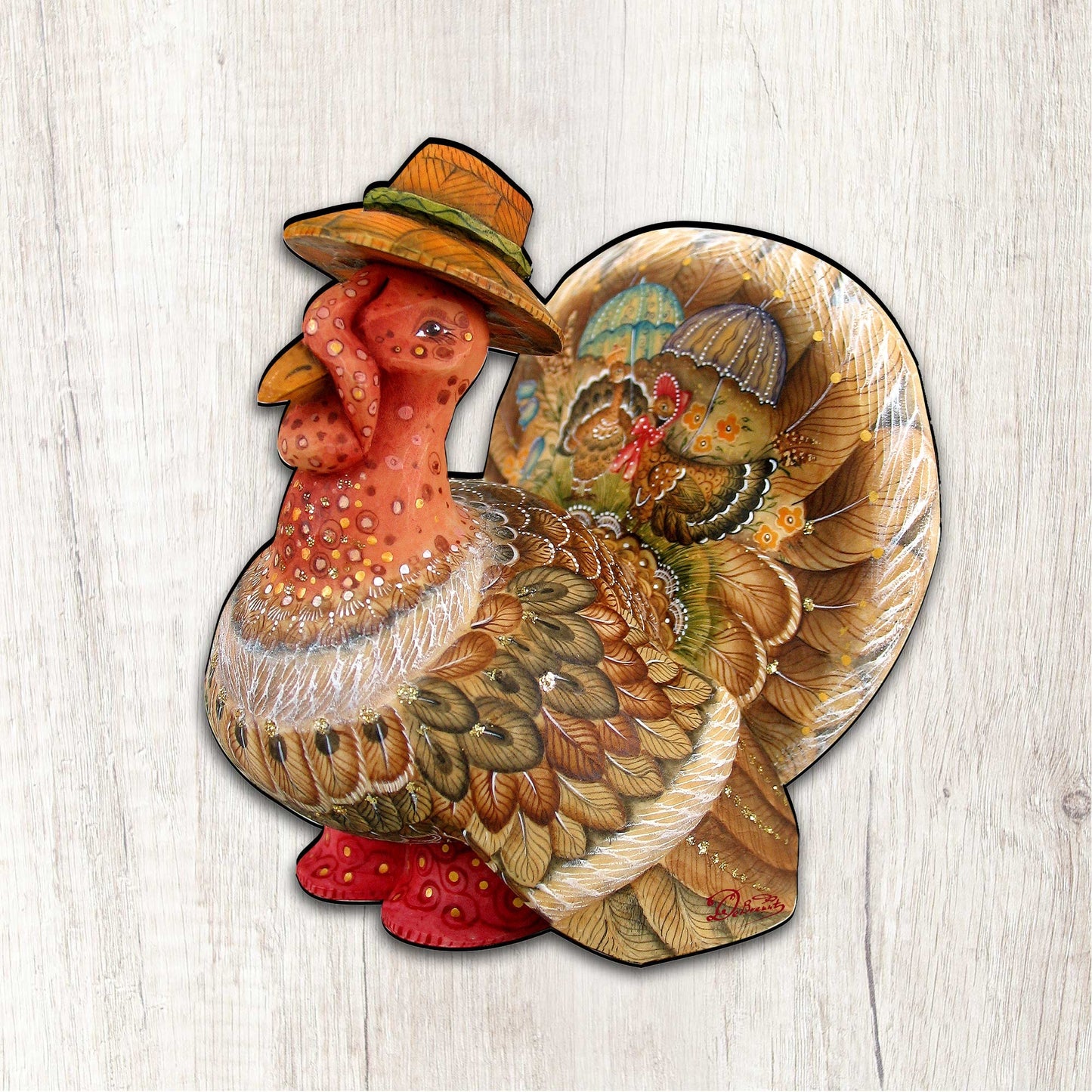 Thanksgiving Tom the Turkey Halloween Door Decor by G. DeBrekht - Thanksgiving Halloween Decor - 8158904H