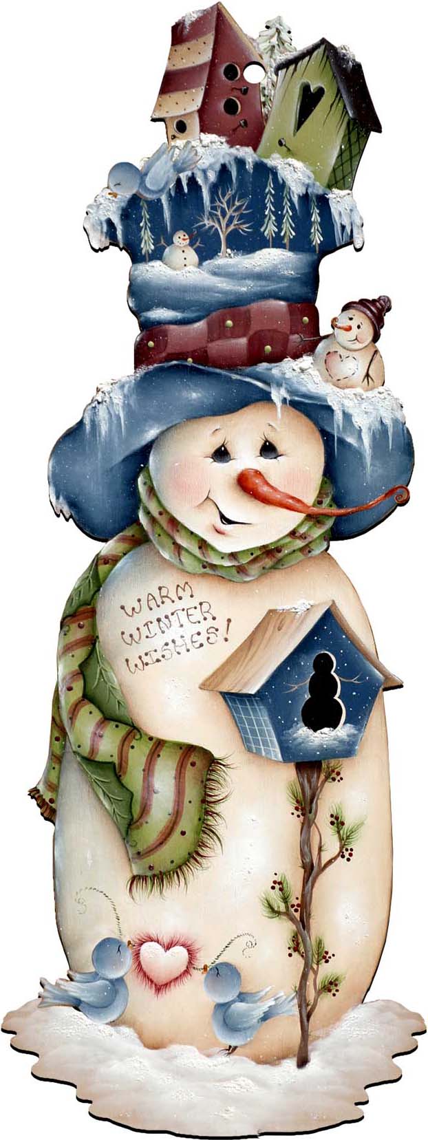 Freezing Frank Christmas Door Decor by Jamie Mills-Price - Christmas Santa Snowman Decor - 8457515H