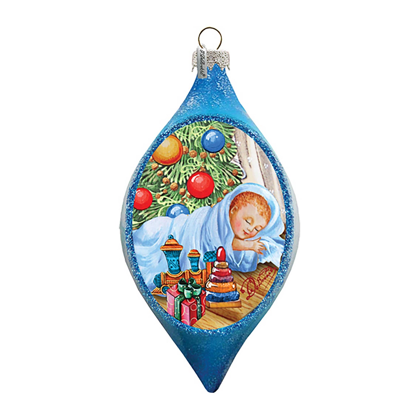 Baby 1st Christmas Drop Glass Ornament by G. DeBrekht - Christmas Decor - 757-033
