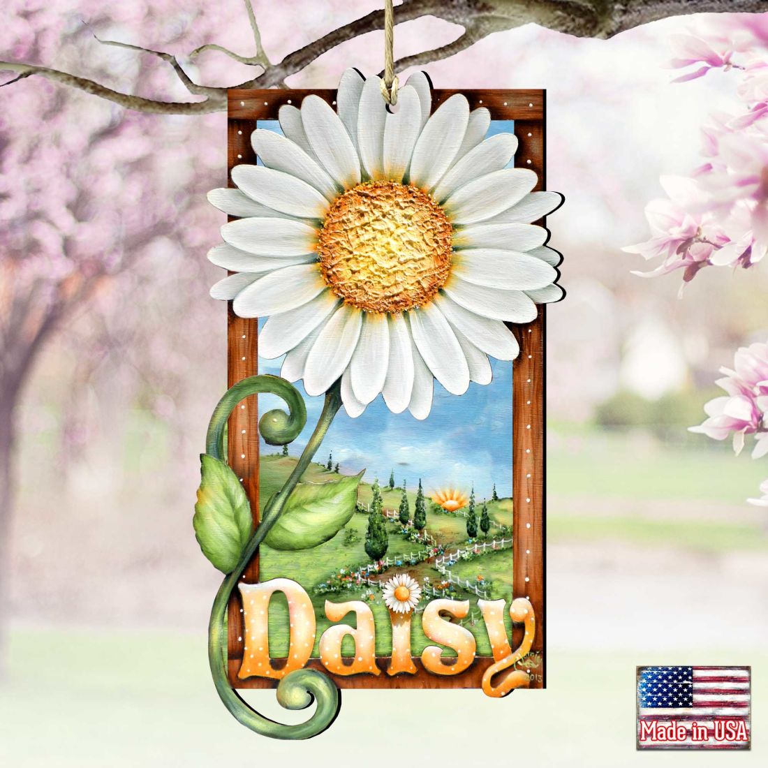 Fresh as A Daisy! Wooden Ornaments by Jamie Mills-Price - Christmas Decor - 8457704