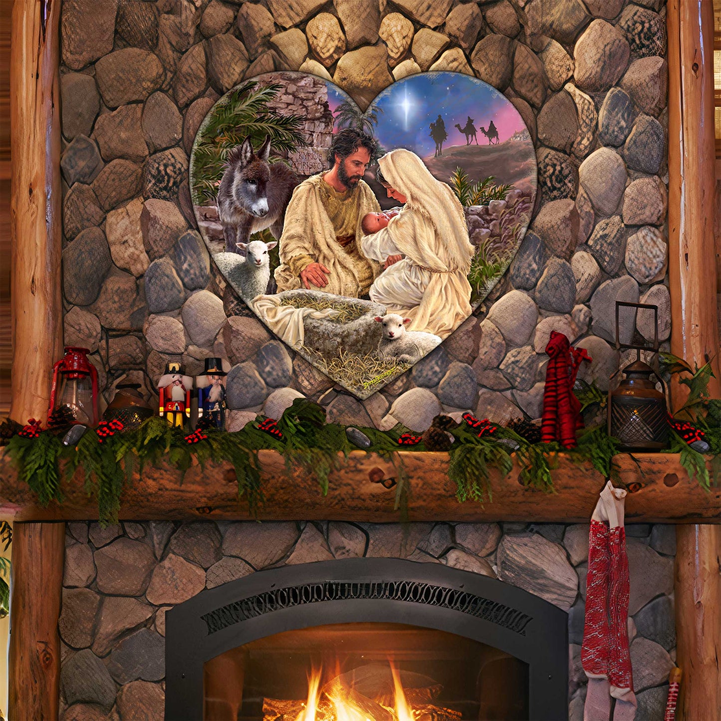 Jesus is Lord Holiday Door Decor by D. Gelsinger - Nativity Holiday Decor - 8652813H-DG