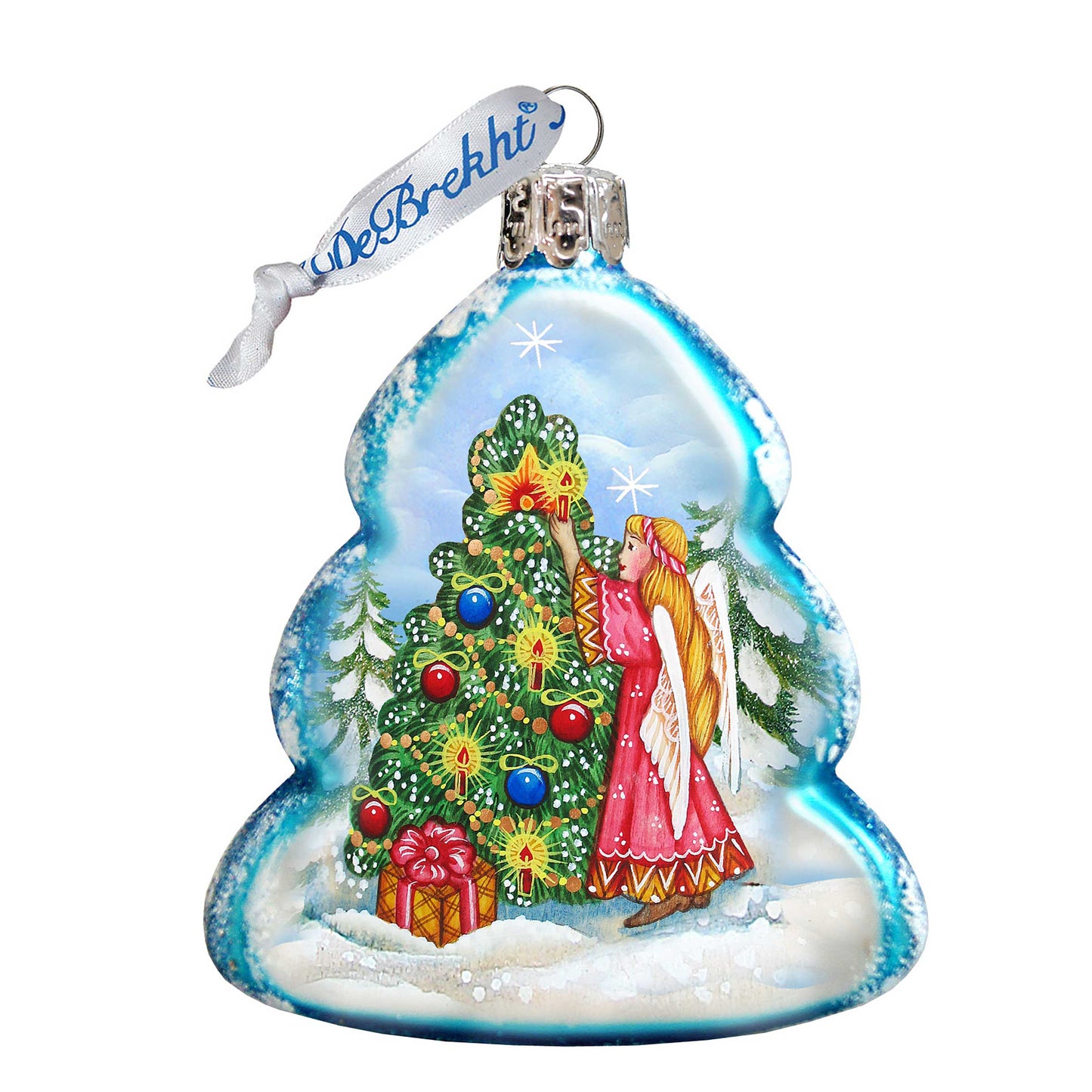 Angelic Tree Mercury Glass Ornament by G. DeBrekht - Nativity Holiday Décor - 773020
