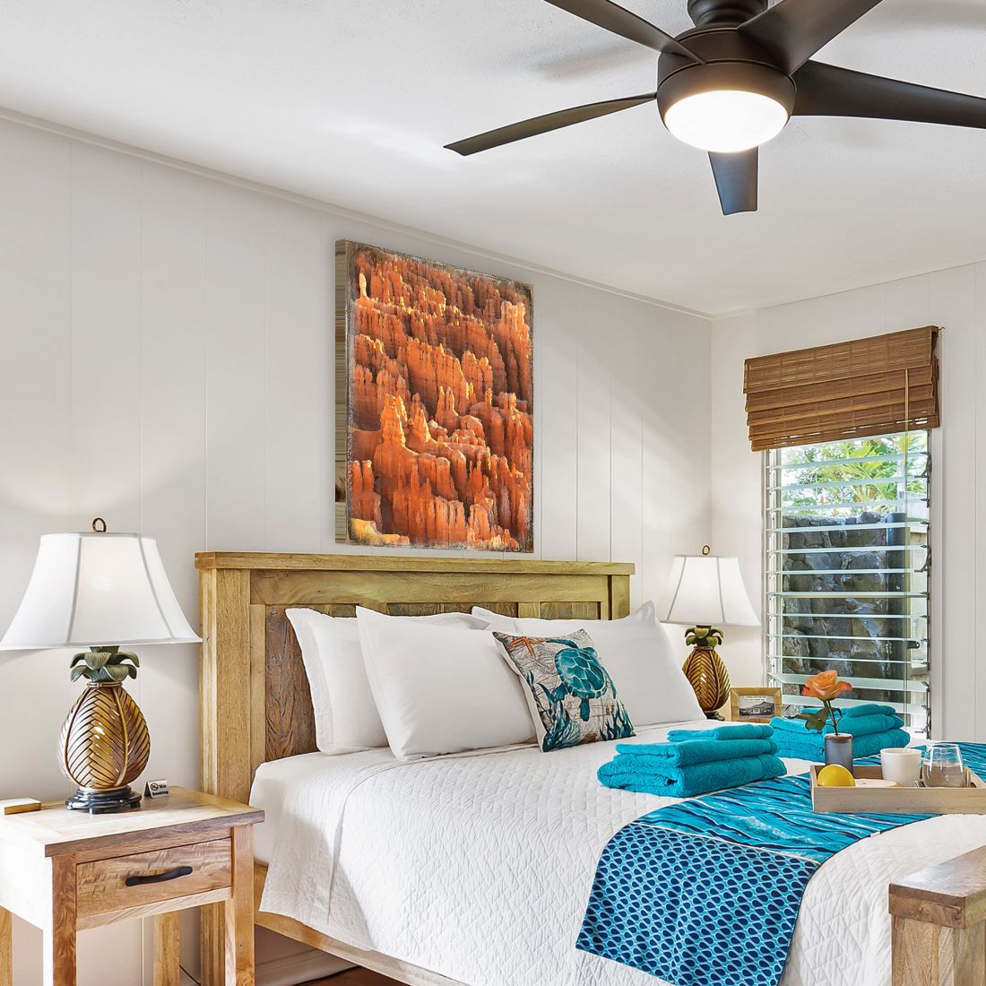 Rocky Mountain Side Wooden Wall Art by Nature Wonders - Nature Wildlife Decor  - 95285B