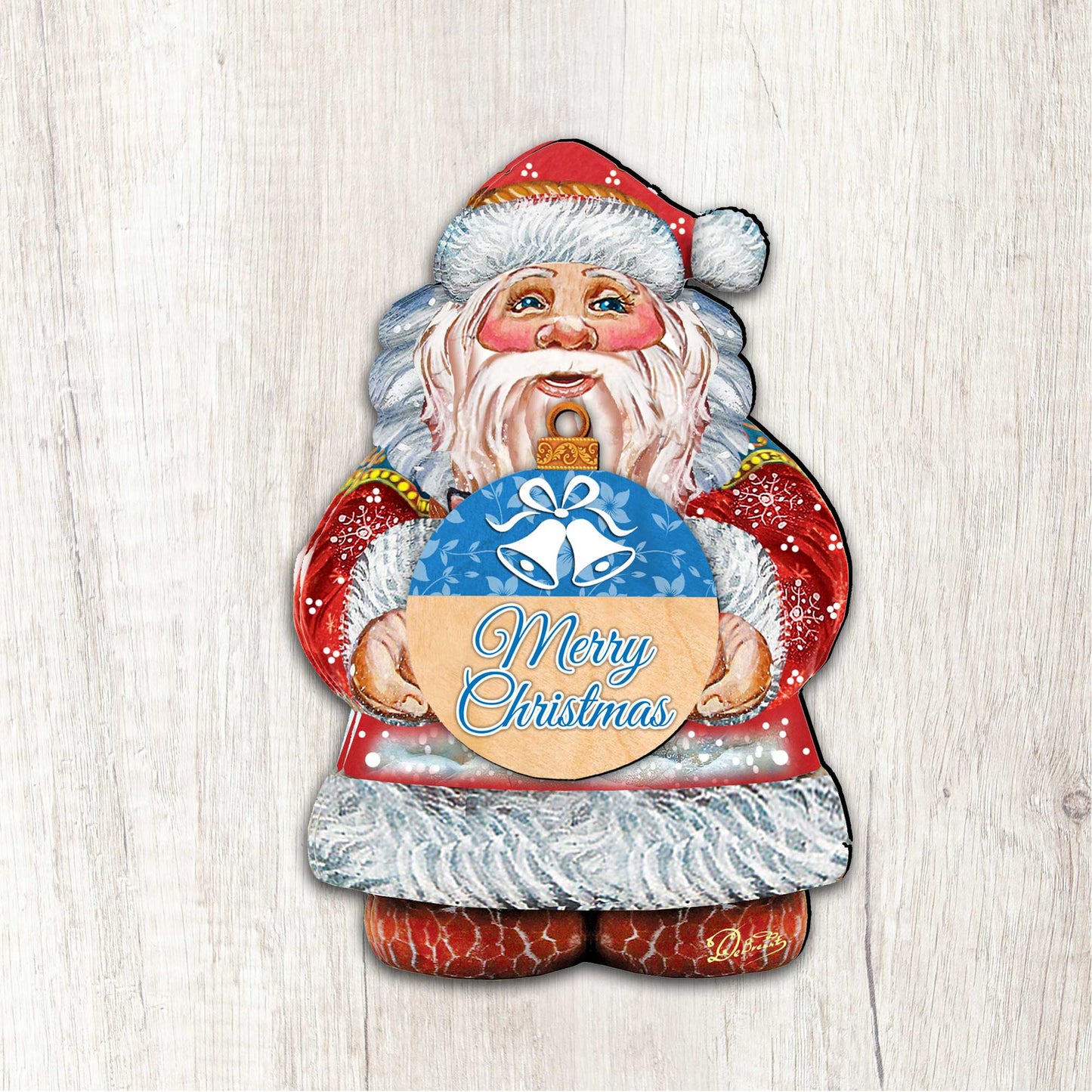 Merry Christmas Door Decor by G. DeBrekht - Christmas Santa Snowman Decor - 8117810H-MC