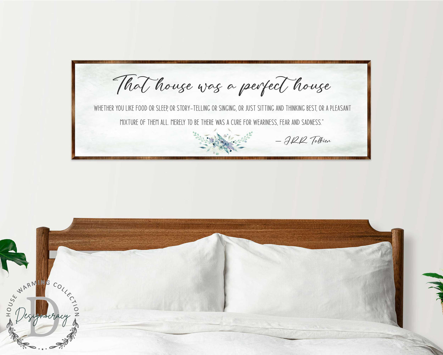 Perfect House - Wooden Inspirational Decor - JRR Tolkien - Book Quotes - Housewarming Gift - Lord of the Rings - Living Room - 310322