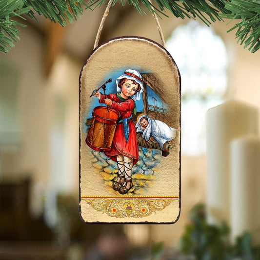 Drummer Religious Christian Sacred Icon Ornament - Inspirational Icon Decor - 87044