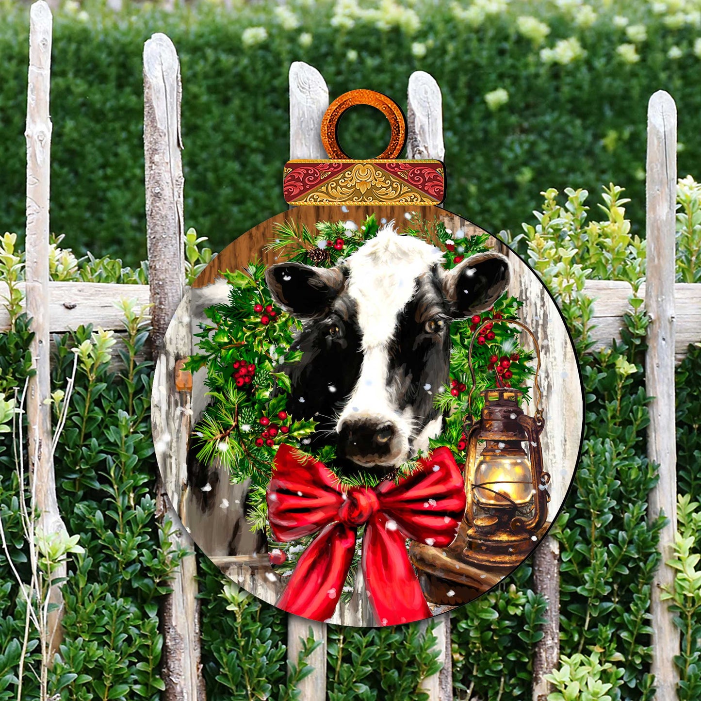 Christmas on the Farm Door Decor by D. Gelsinger - Christmas Decor - 8021128H-DG