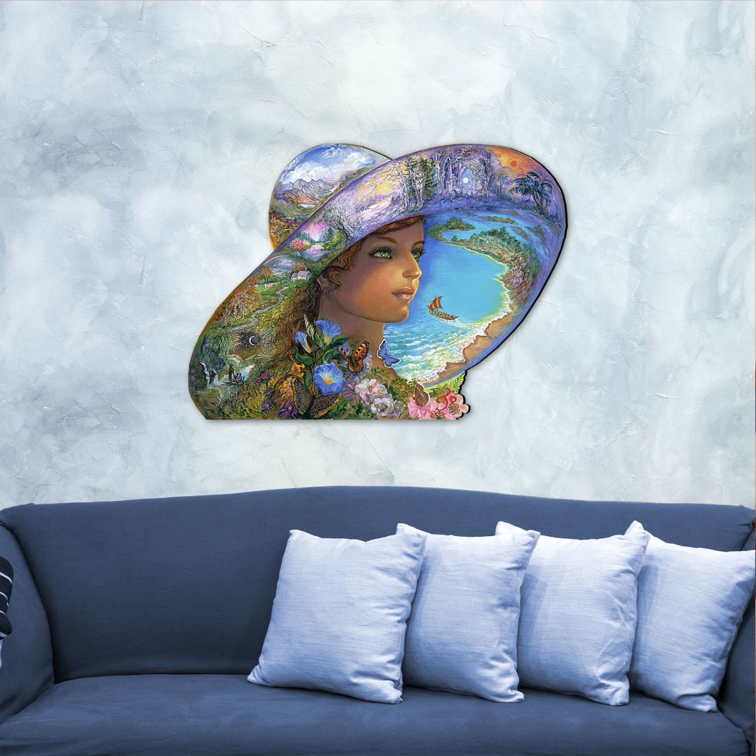 Hat of Timeless Places Coastal Outdoor Decor by Josephine Wall - Coastal Sea-Life Decor - 845616F-JW