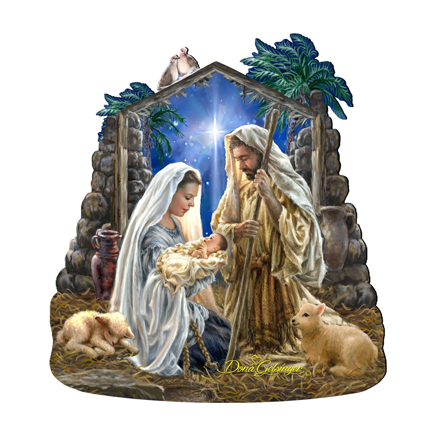 Glory to God Nativity Door Decor by D. Gelsinger - Nativity Holiday Decor - 8461010H-1722