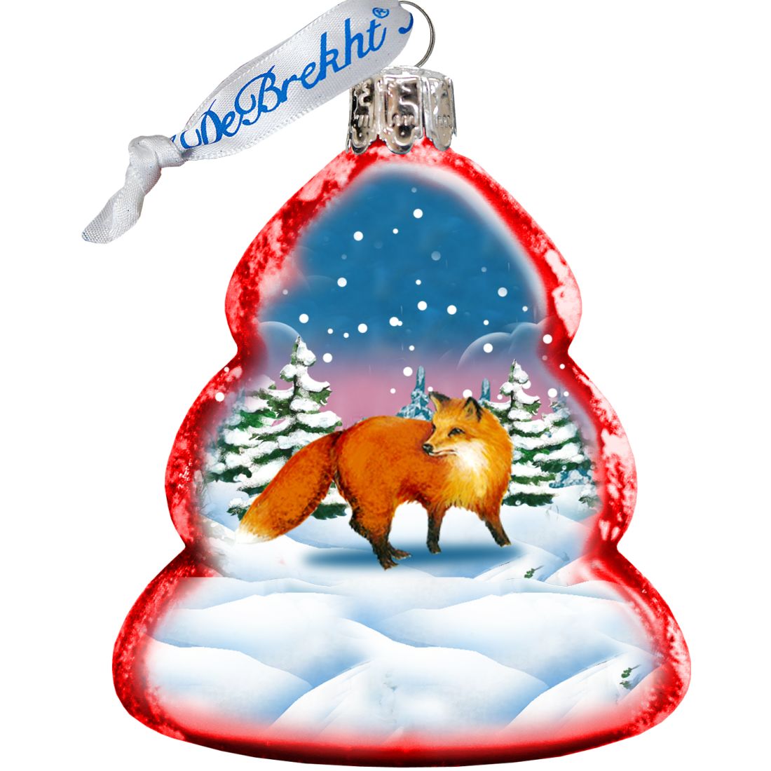 Mercury Glass Ornaments Set of 3 by G. DeBrekht - Wildlife Holiday Decor - 770113S3