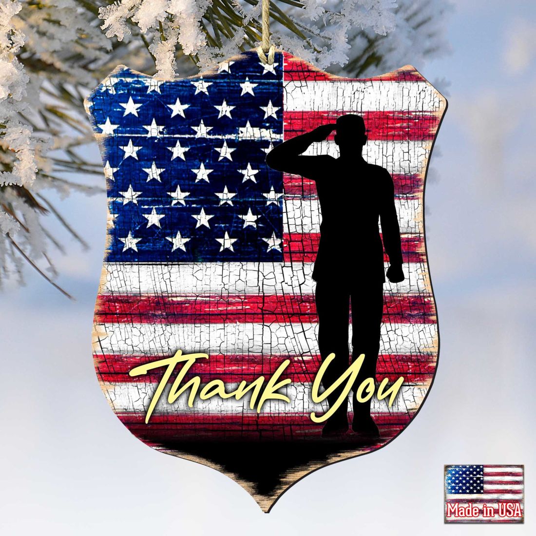 Shield of Appreciation Wooden Ornaments - International Decor - 8187101