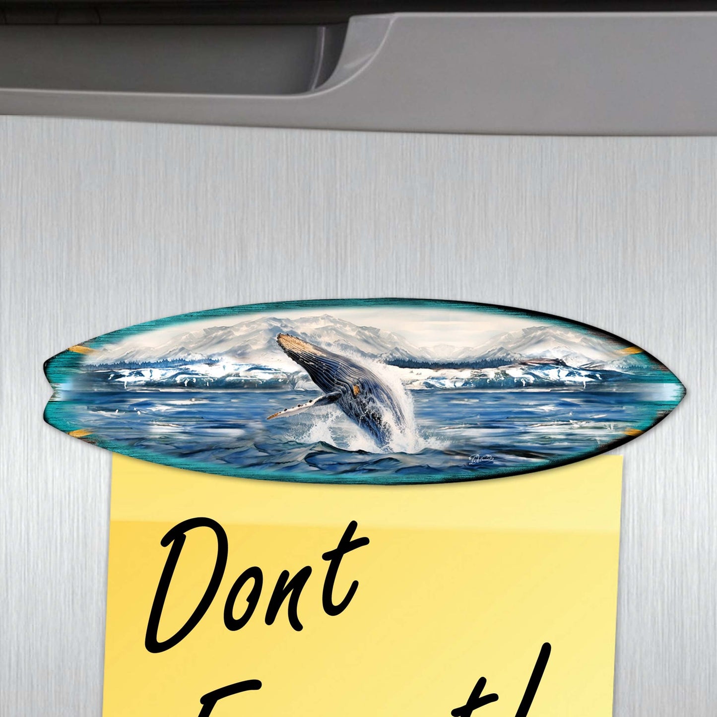 Ocean Style Surfboards Decorative Wooden Magnets Set of 6 by G. Debrekht - Coastal Decor - 8090067G-S6