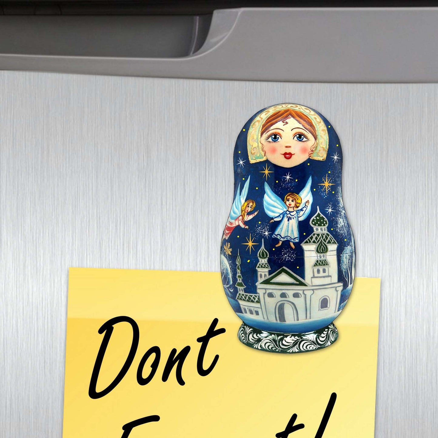 Nested Dolls Decorative Wooden Magnets Set of 6 by G. Debrekht - Christmas Decor - 8090130G-S6