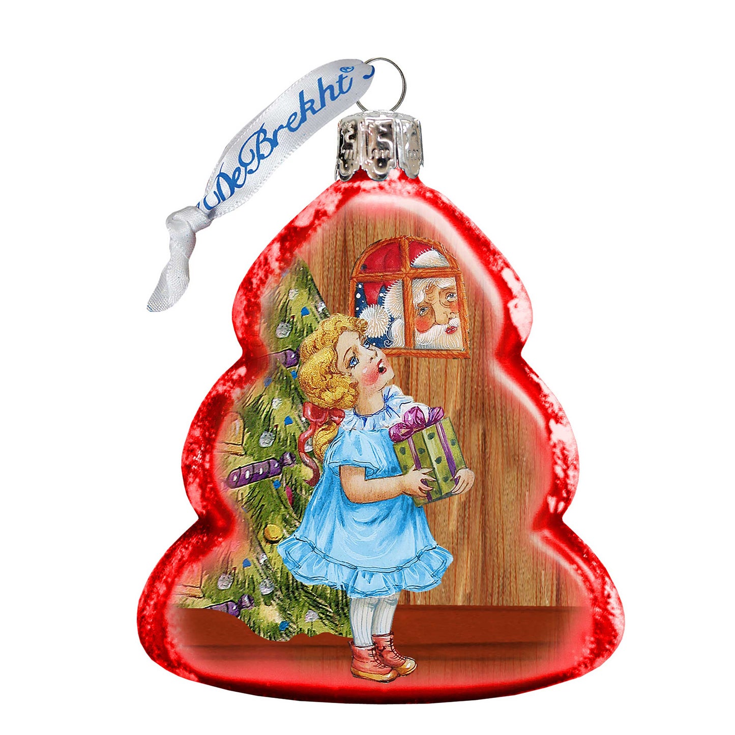 Thank You Santa Mercury Glass Ornament by G. DeBrekht - Christmas Decor - 773014