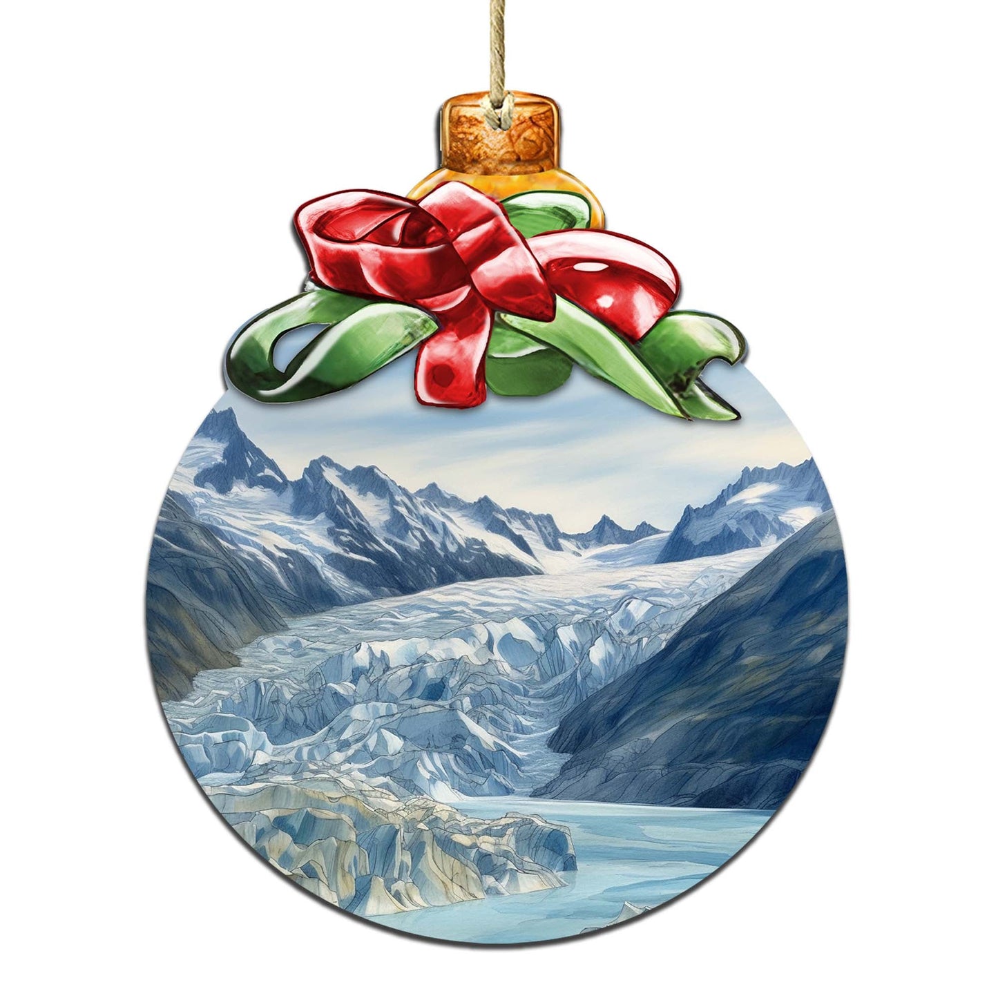 The Beauty That is Alaska Wooden Ornaments by G.Debrekht - Wildlife Holiday Decor - 870029