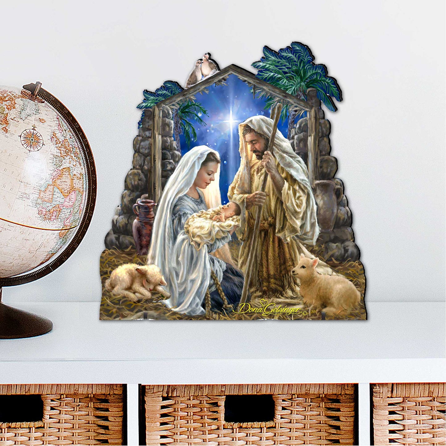 Glory to God Nativity Door Decor by D. Gelsinger - Nativity Holiday Decor - 8461010H-1722