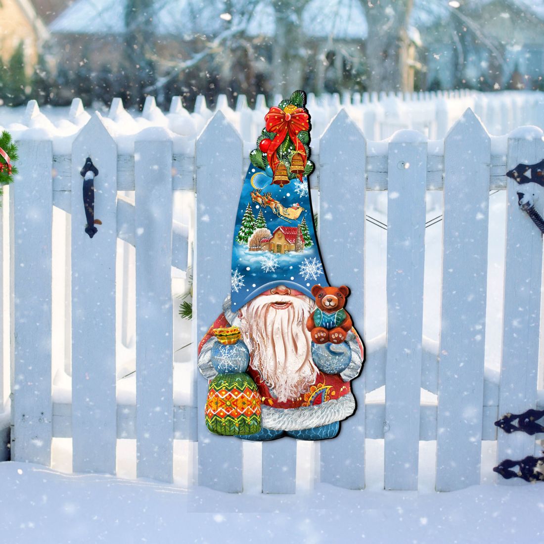 Christmas Gnome Holiday Door Decor by G. DeBrekht - Christmas Decor - 8611012H