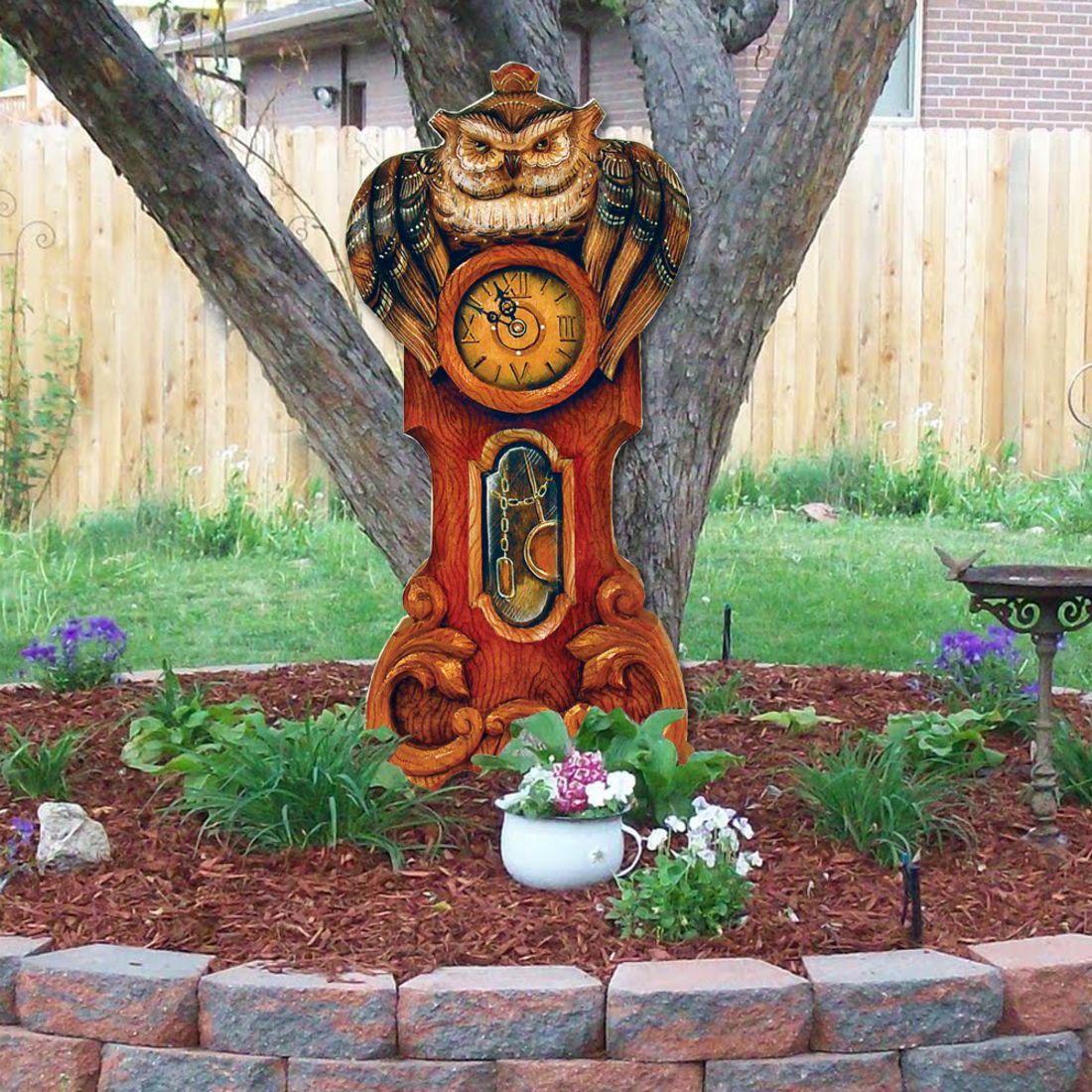 Owl Clock Halloween Door Decor by G. DeBrekht - Thanksgiving Halloween Decor - 8153311H