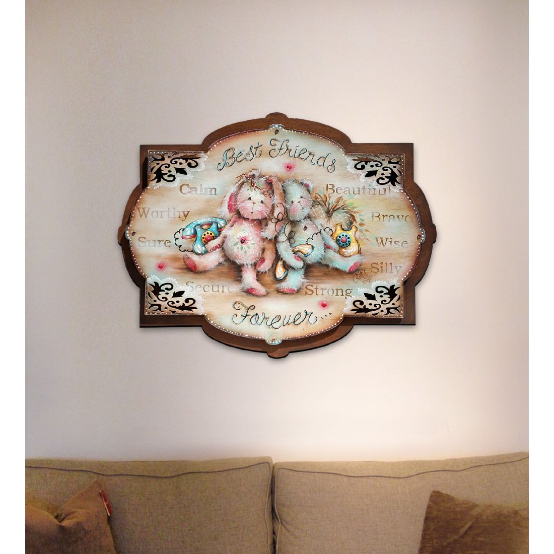 Best Friends Forever Easter Door Decor by Jamie Mills-Price - Easter Spring Decor - 8457606H