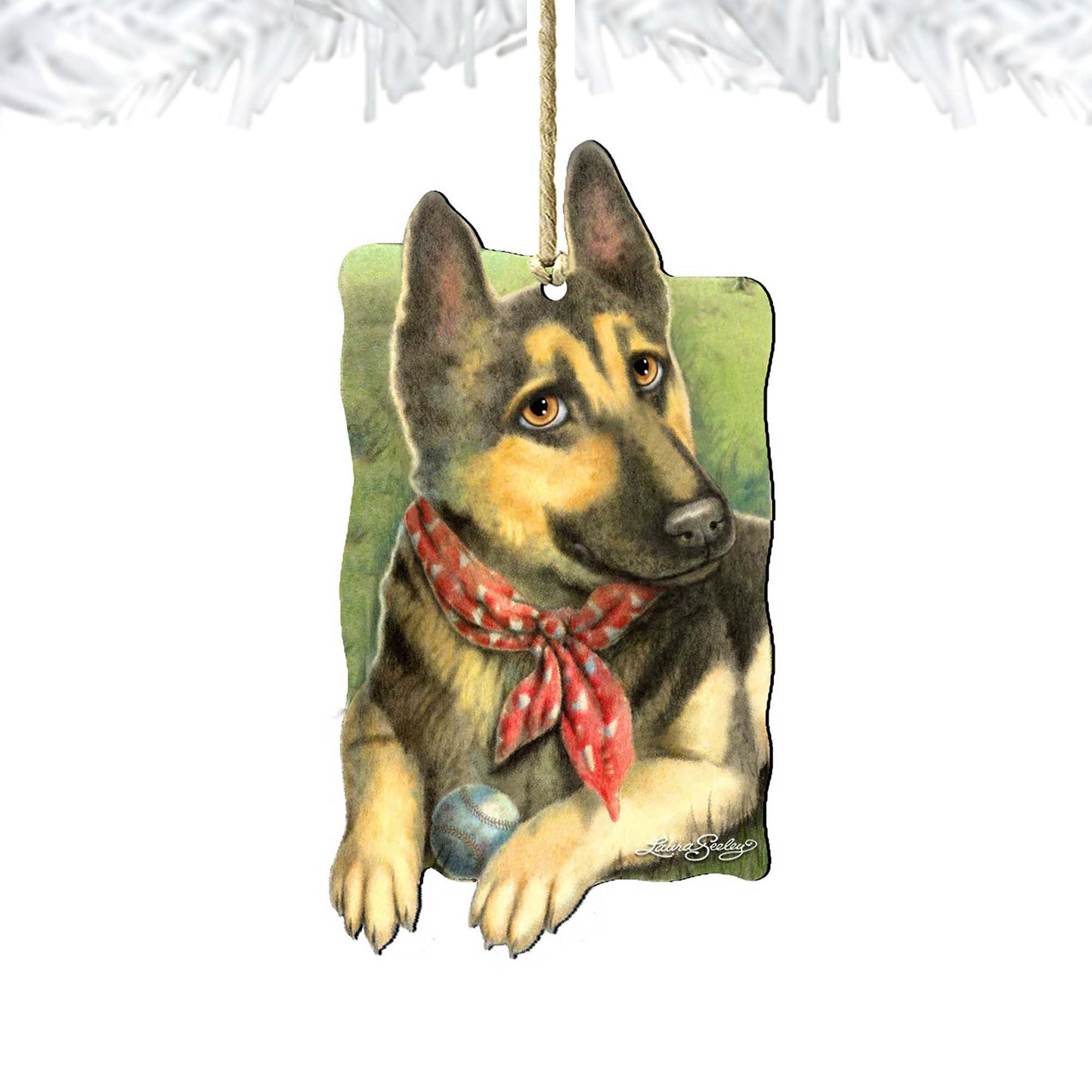 Spring Training Wooden Ornaments Pets by Laura Seeley - Pets Dog and Cats Decor - 8511015-LS