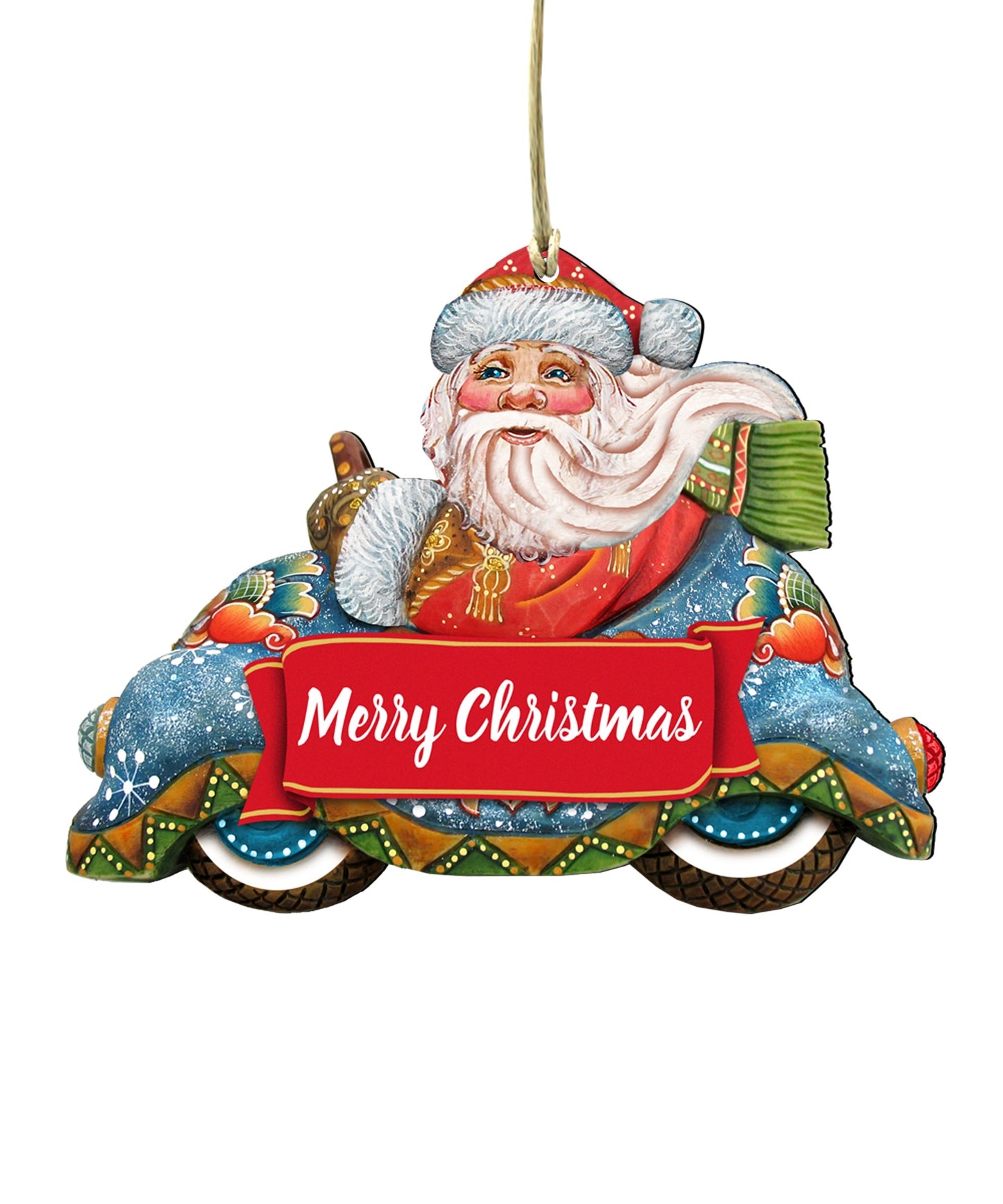 Merry Christmas Santa Door Decor by G. DeBrekht - Christmas Santa Snowman Decor - 8112045-2H