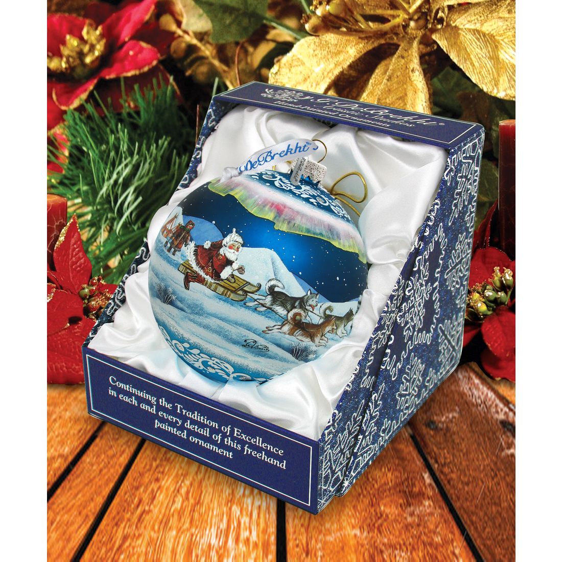 Northern Light Ball Glass Ornament Limited Edition by G. DeBrekht - Christmas Decor - 73856