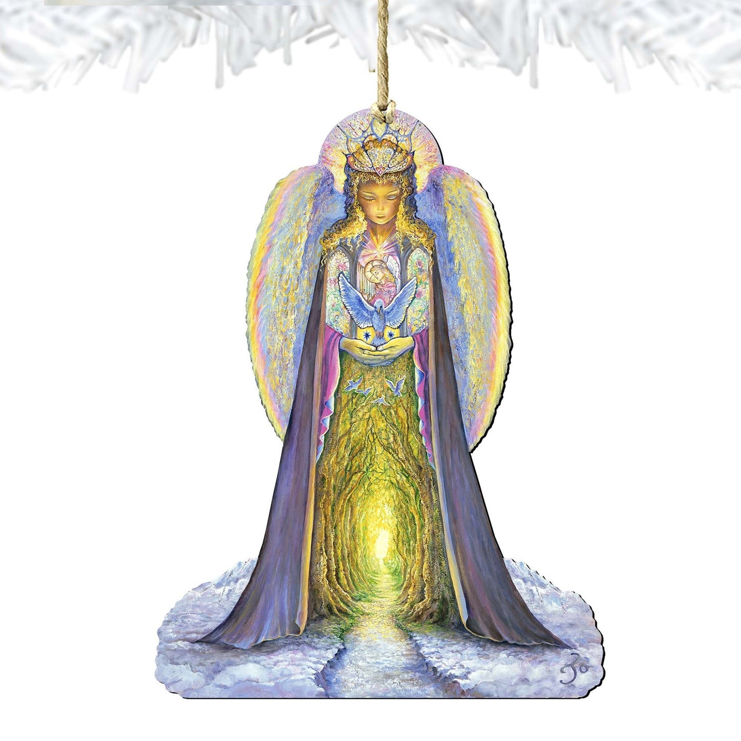 Weep of the World Wooden Ornaments by Josephine Wall - Christmas Decor - 845623-JW