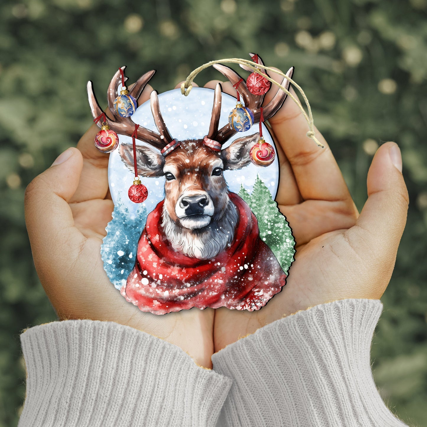 Christmas Mood Wooden Ornaments by G. Debrekht Christmas Decor - 8611034