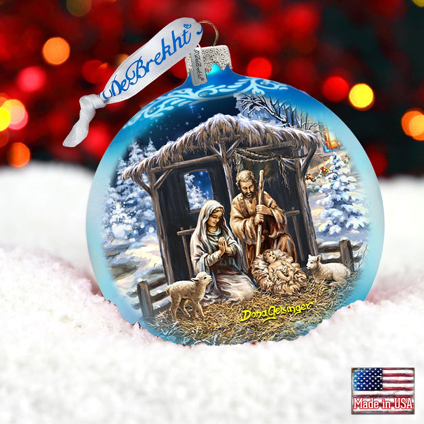 The Prince of Piece Glass Ornament Limited Edition by D. Gelsinger - Nativity Holiday Decor - 73913-DG