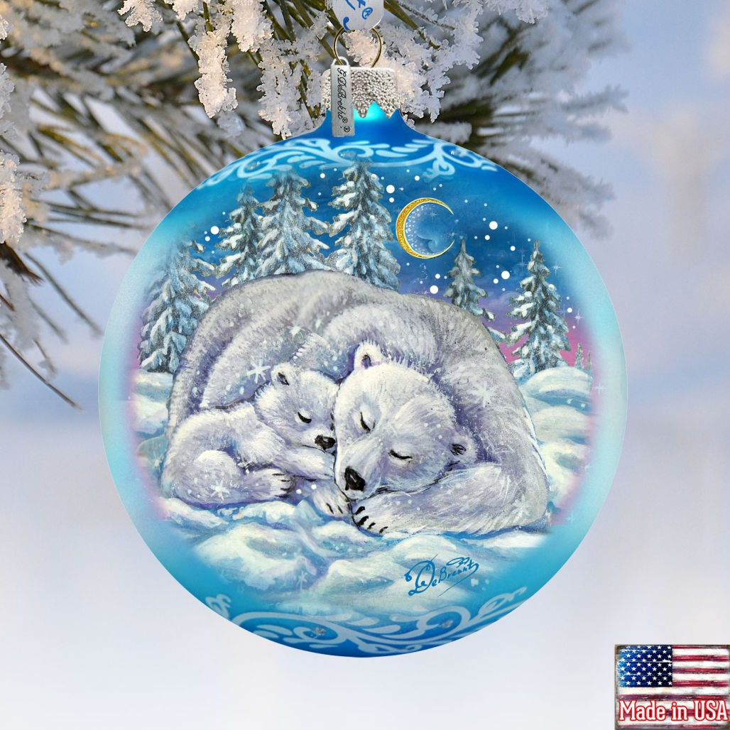 A Comforting Winters Night Limited Edition Glass Ornament by G. Debrekht - Christmas Decor - 73912