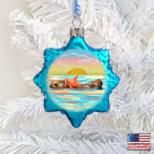 Shell Mercury Glass Ornament by G. DeBrekht - Coastal Holiday Decor - 775481