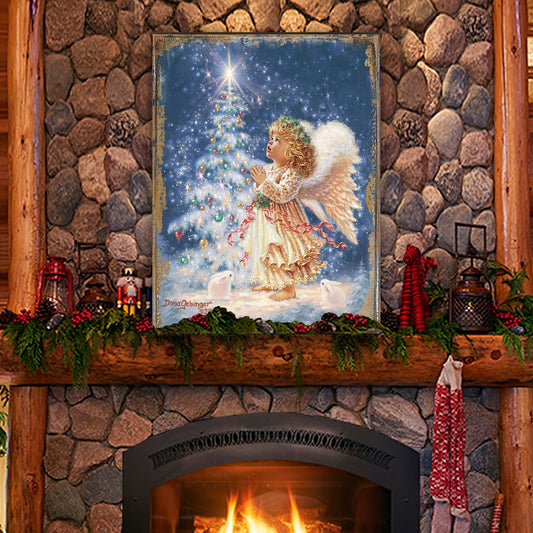 My Christmas Wish Art Wooden Wall Art by D. Gelsinger - Nativity Holiday Decor - 95656B-0703
