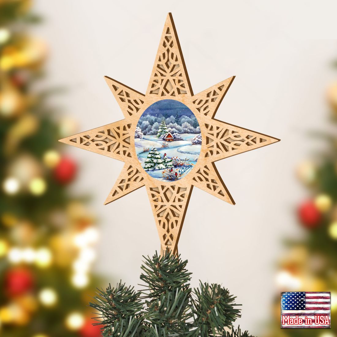 Winter Wonderland Tree Topper by G.DeBrekht - Christmas Decor - 89497