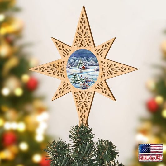 Winter Wonderland Tree Topper by G.DeBrekht - Christmas Decor - 89497