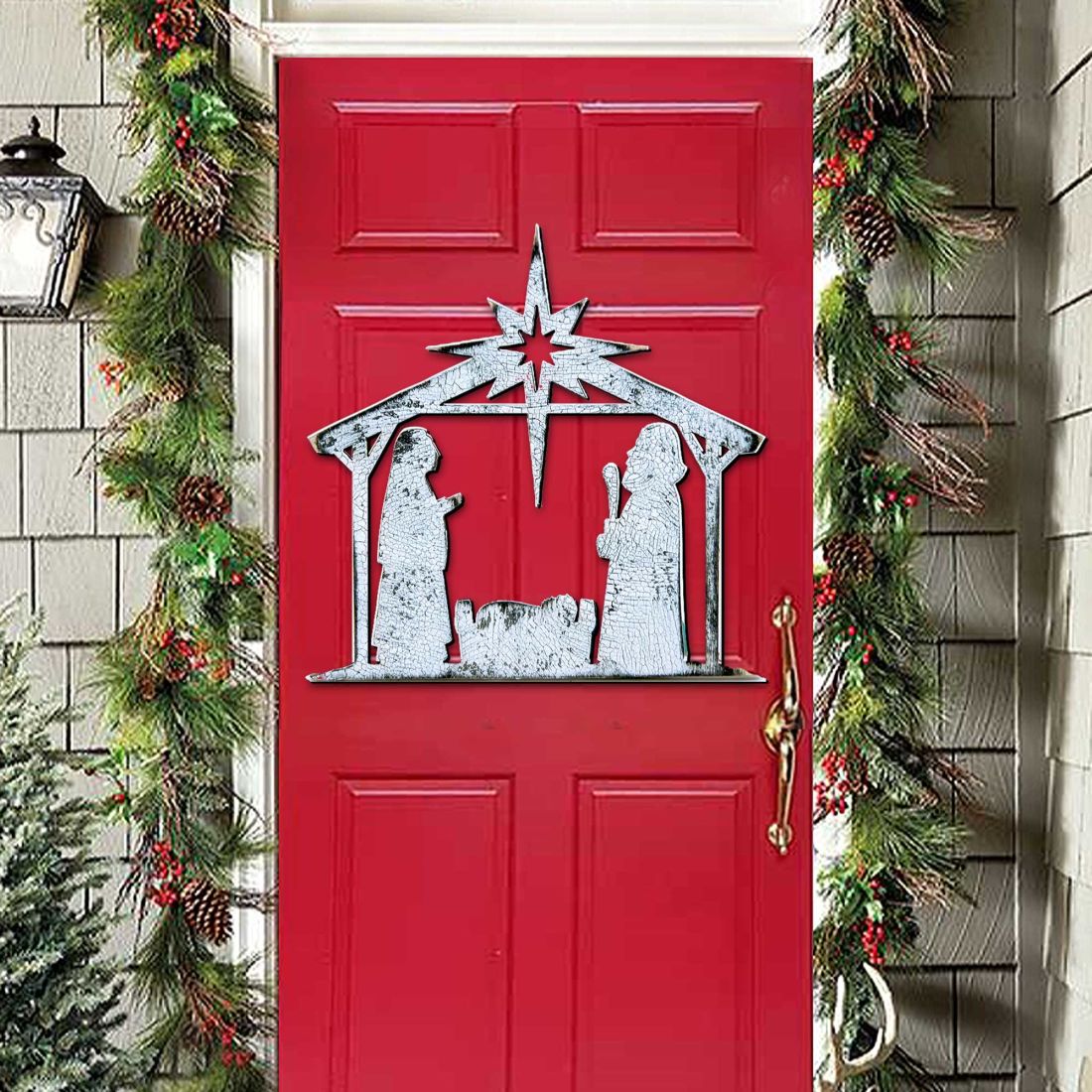 Rising Star Nativity Door Decor by G. DeBrekht - Nativity Holiday Decor - 8198851H