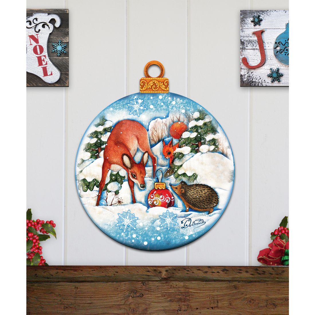 Forest Friends Christmas Door Decor by G. DeBrekht - Christmas Decor - 8173412H