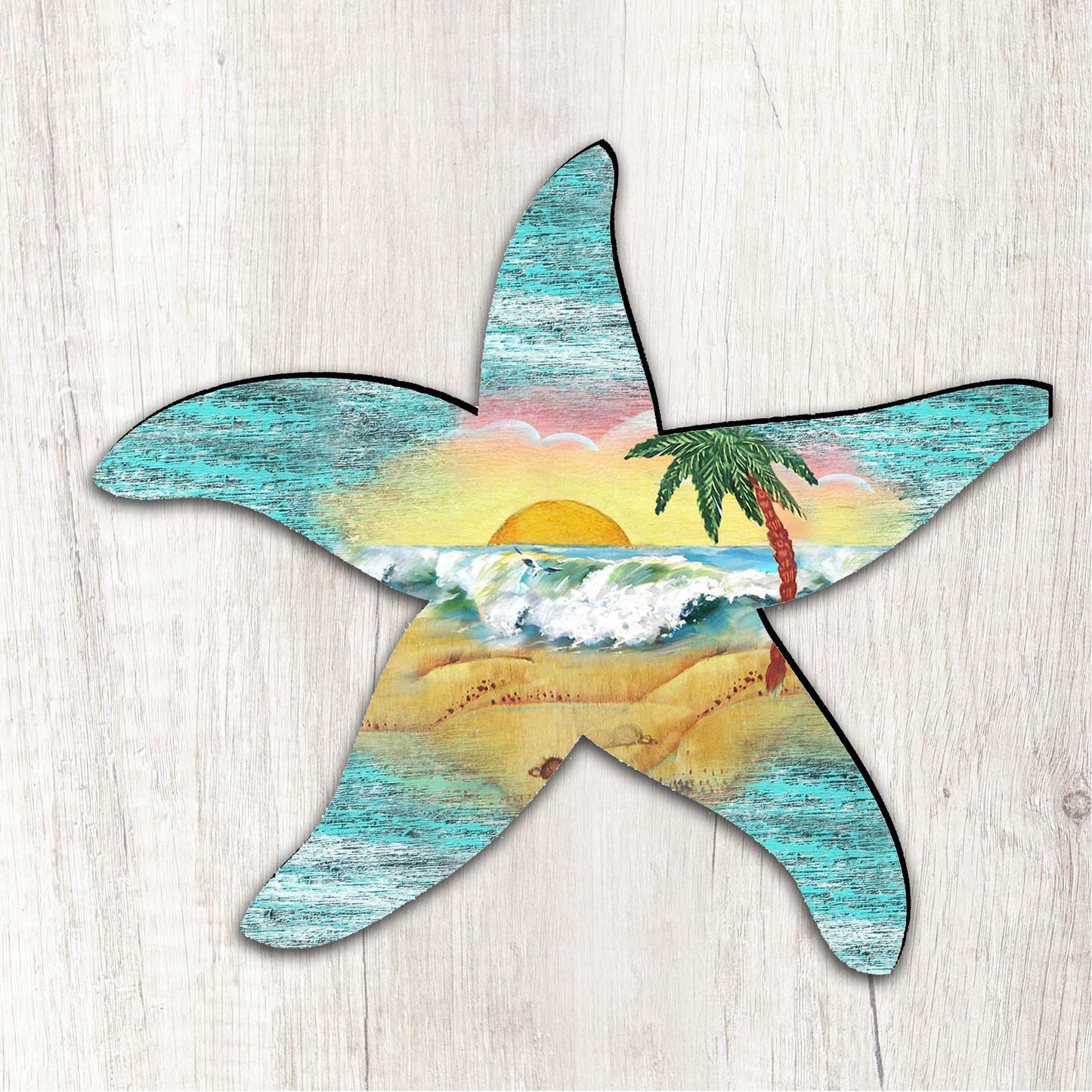 Starfish Coastal Door Decor by G. DeBrekht - Coastal Holiday Decor - 8198531H