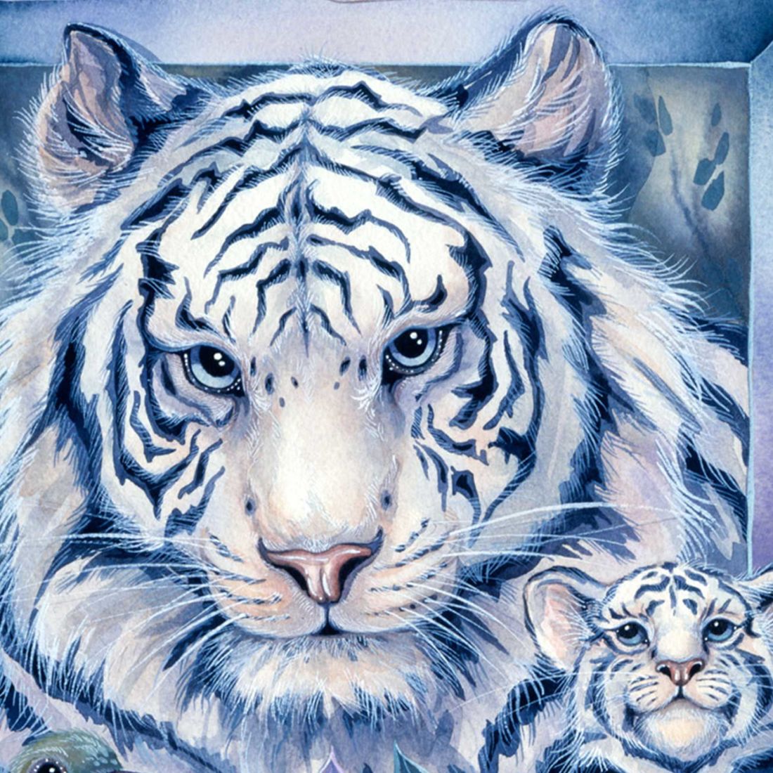 Tiger in the Garden Wildlife Door Decor by J. Bergsma - Nature Wildlife Decor - 8591580W-JB