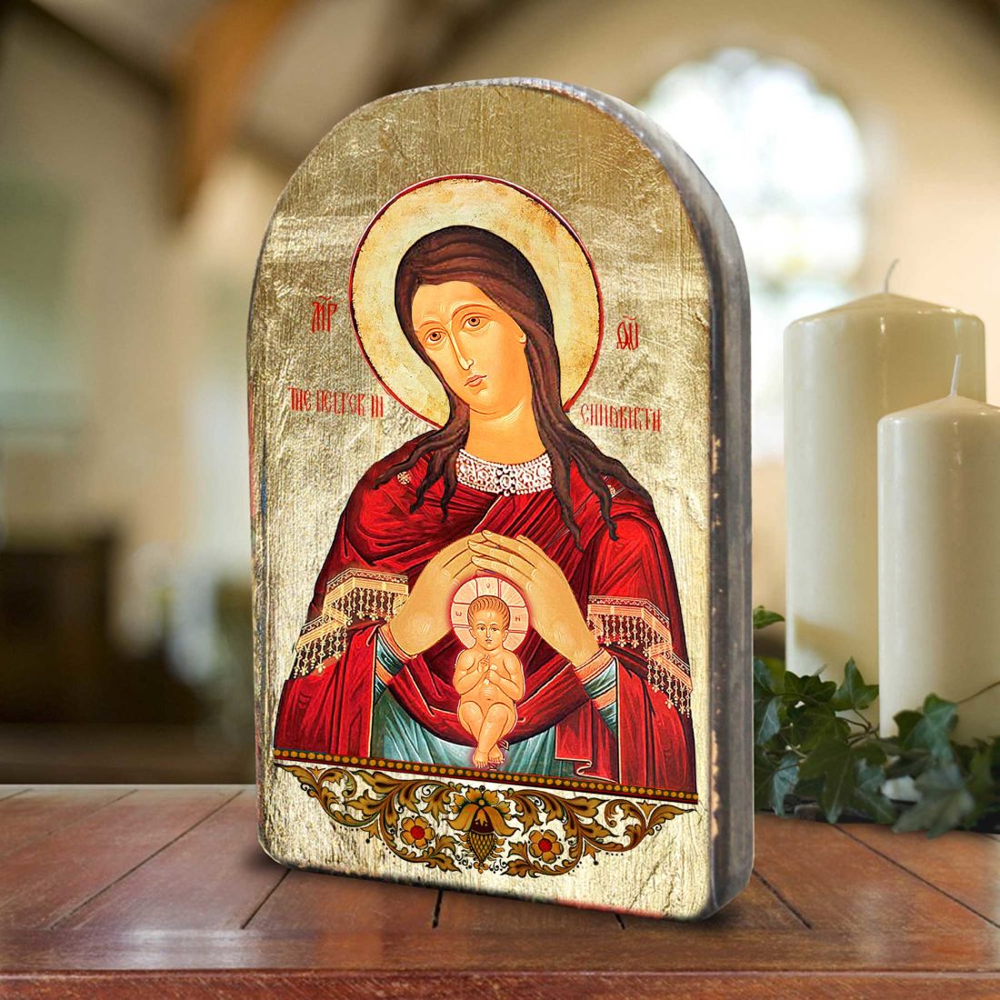 Resurrection Wooden Gold Plated Religious Christian Sacred Icon - Inspirational Icon Decor - 86017