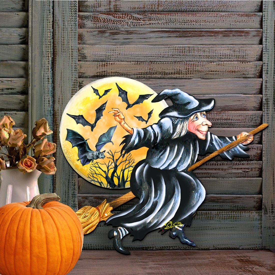 Witch Halloween Door Decor by G. DeBrekht - Thanksgiving Halloween Decor - 8114011H