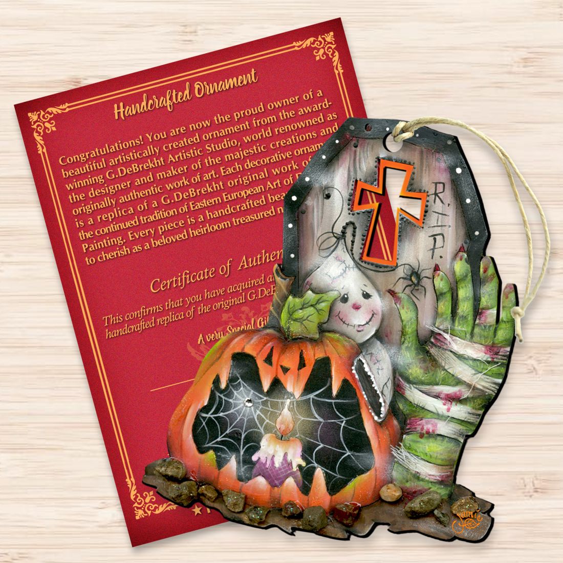 Scary Harry Wooden Ornaments Halloween by Jamie Mills-Price - Thanksgiving Halloween Decor - 8457405